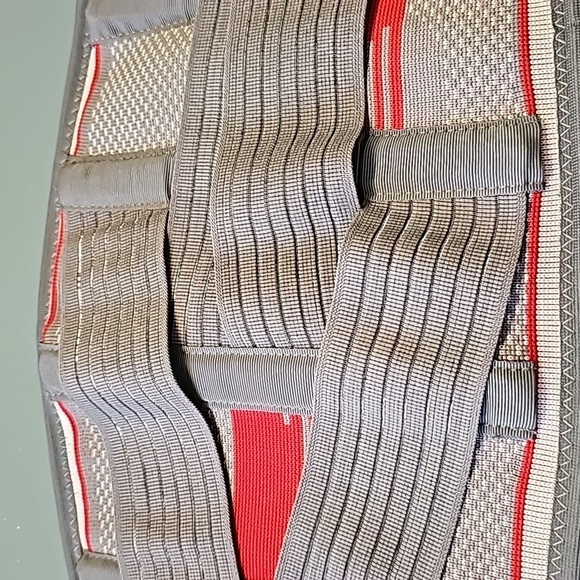 Back brace. Size M-L. Gray and red. By Ortonyx. KB 724. - Picture 3 of 8